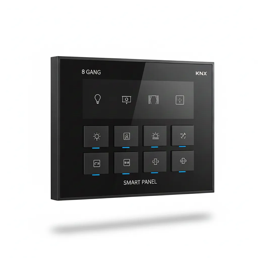 8 gang push button keypad with ink screen
