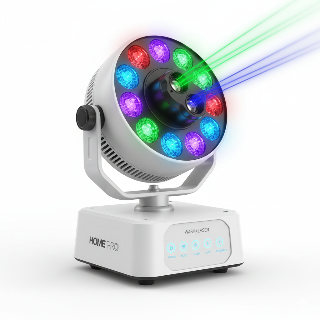 Moving Head Wash + Laser (Pro)