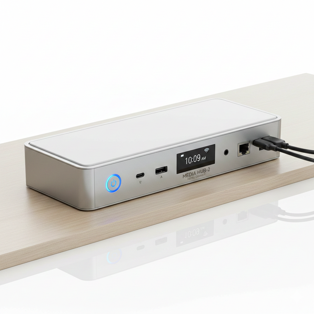 MEDIA HUB-2 Desk Panel for Hotels