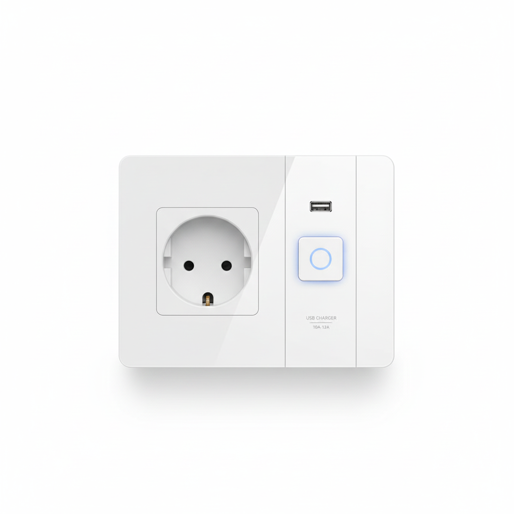 Universal Switched Socket with USB Charger