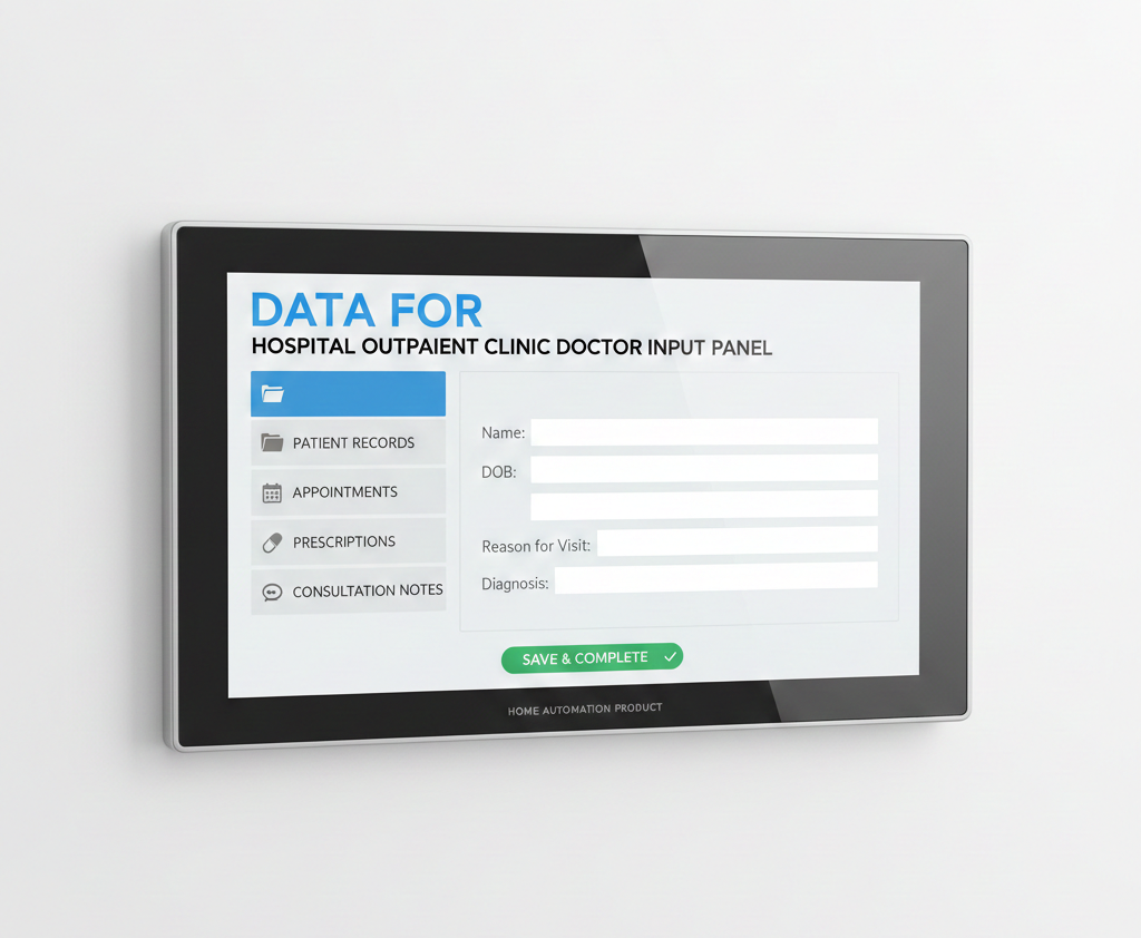 Hospital Outpatient Clinic Doctor Input Panel