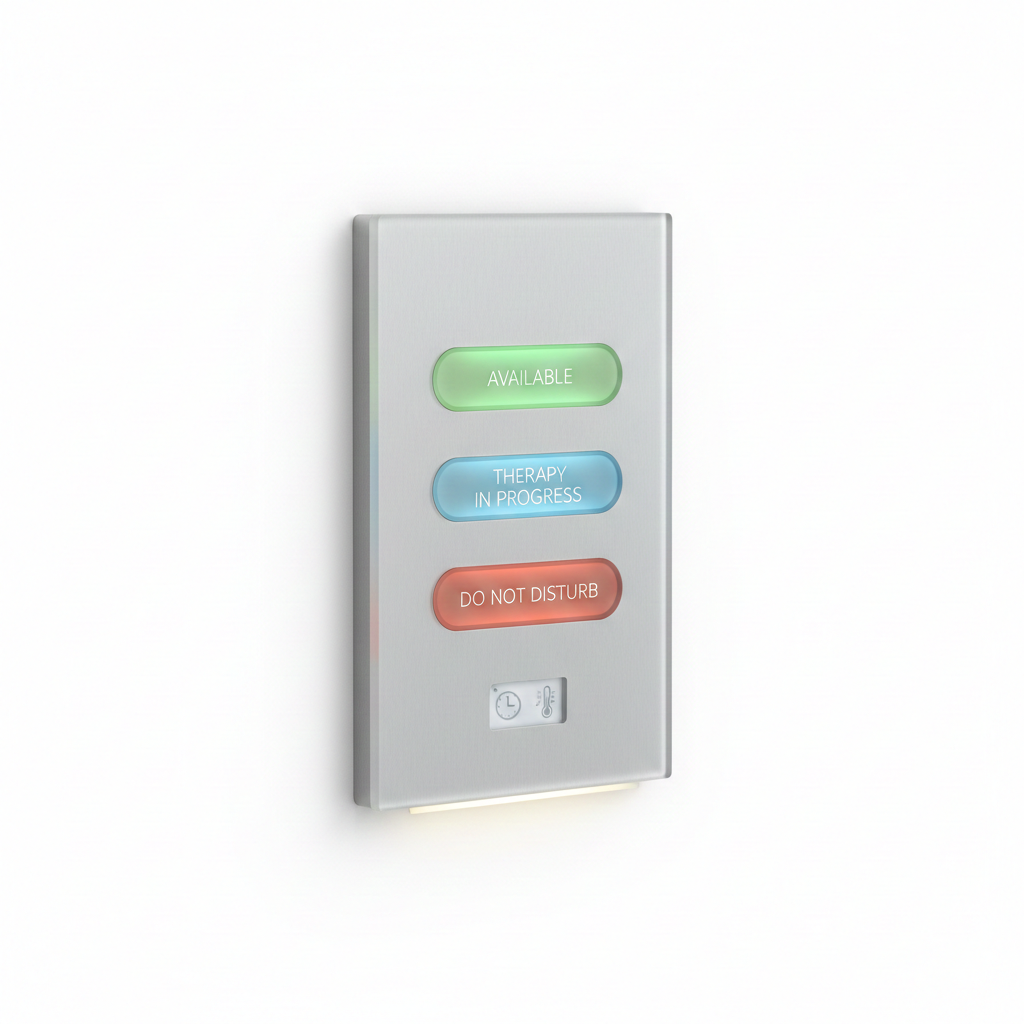 SPA Therapy Room Status Change Wall Unit