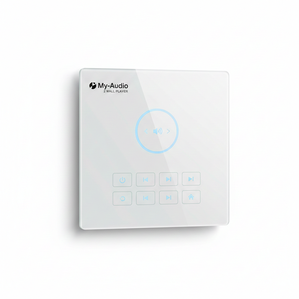 My-Audio 2 Wall Player - White Glass Touch