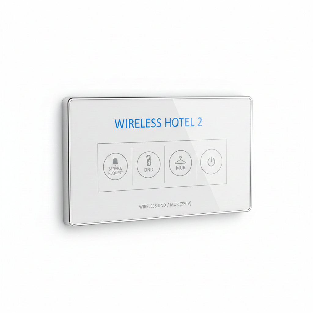 Wireless Hotel 2 Service Request Touch Panel Wireless DND / MUR (220V)