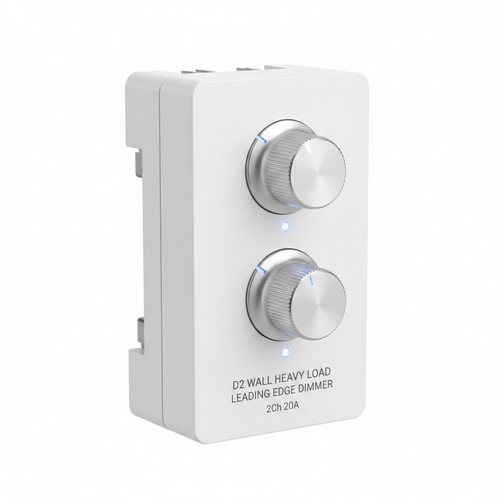 D2 wall Heavy Load Leading Edge Dimmer 2Ch 20A
