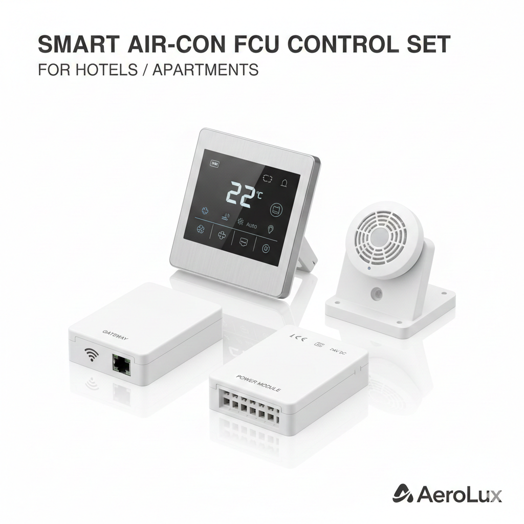 Smart Air-Con FCU Control Set for Hotels/Apartments