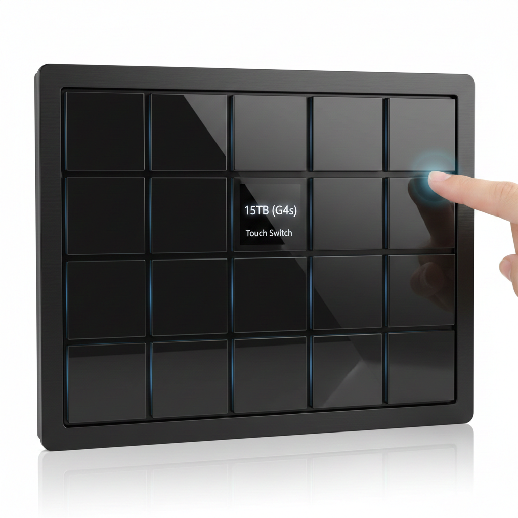 (15 Squares) Touch Switch 15TB (G4s) - Black