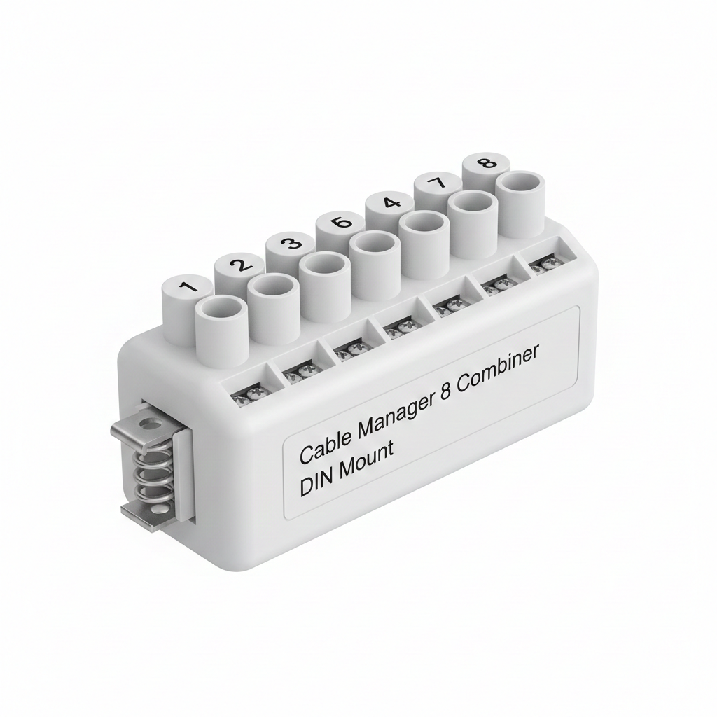 Cable Manager 8 Combiner DIN Mount