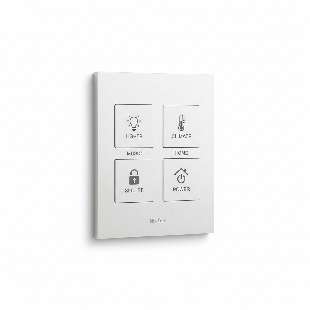 6Bc 6 Button Engraved Wall Panel (G4s)