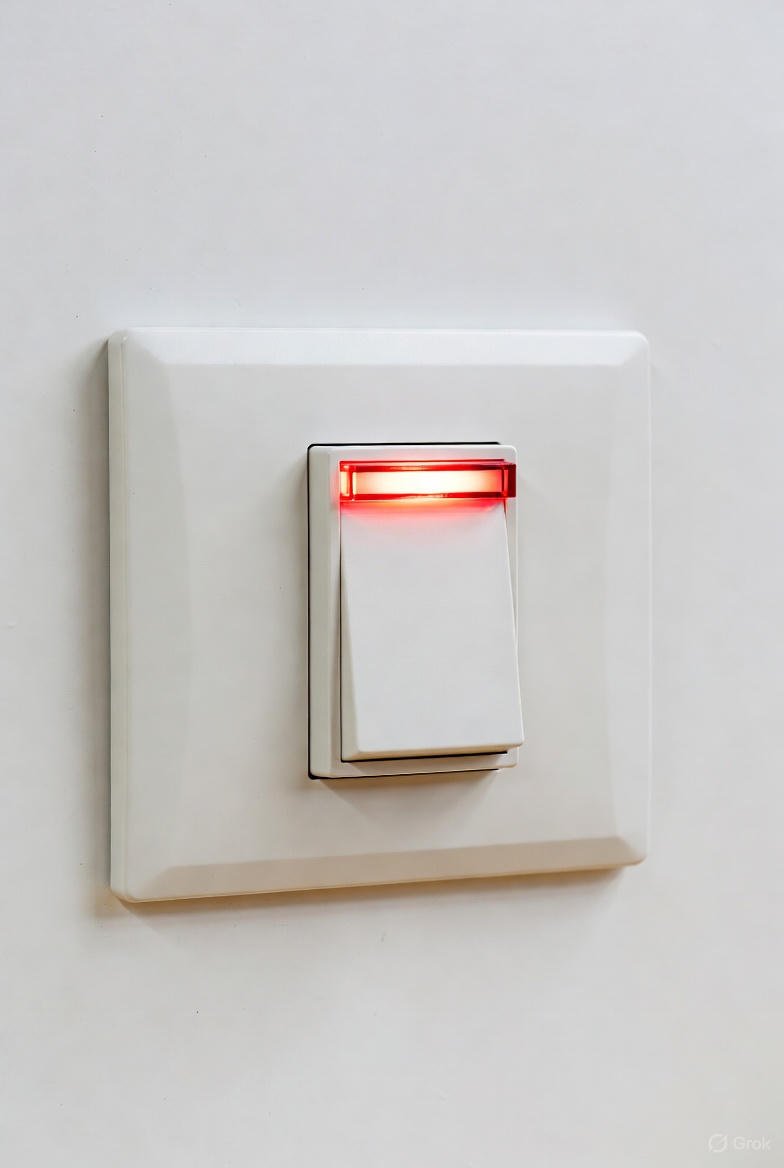 35A switch with neon indicator