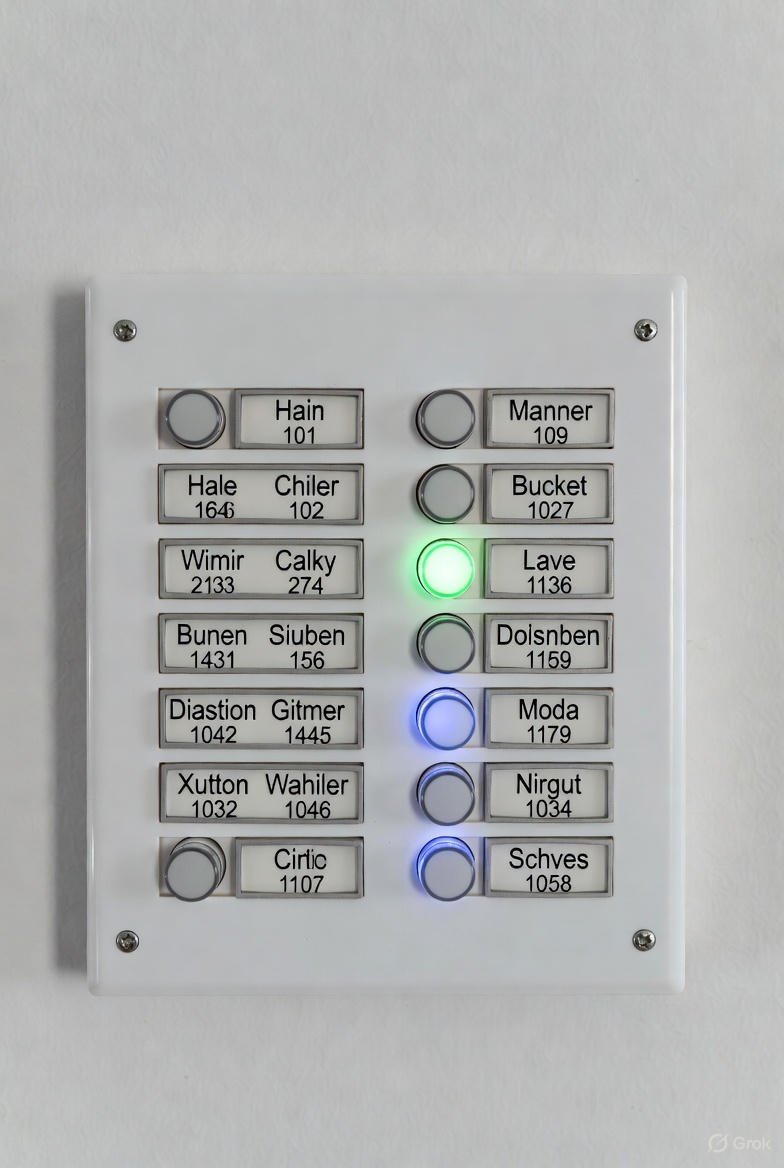 apartment door access bell panel