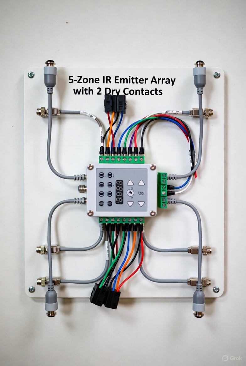 IR emitter array with dry contacts